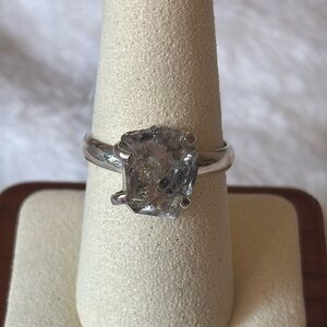 💎 Natural Herkimer Diamond Quartz 925 Sterling Silver Ring